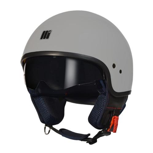 Motocubo wasp jethelm met vizier | grijs glanzend | ECE 22.0, Motoren, Kleding | Motorhelmen, Nieuw met kaartje, Verzenden