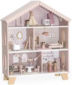 Label Label Roze Houten Poppenhuis, Kinderen en Baby's, Speelgoed | Houten speelgoed, Verzenden, Nieuw