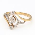 Zonder Minimumprijs - Ring - 18 karaat Geel goud Diamant, Sieraden, Tassen en Uiterlijk, Ringen, Nieuw