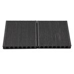 Composiet Vlonderplank Donker Grijs 2,3 X 14,8 Cm Houtnerf /, Nieuw