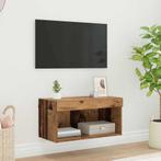 vidaXL TV-kast Wandgemonteerd Oud Hout 60 x 30 x 30 cm, Verzenden, Nieuw, 50 tot 100 cm, Minder dan 100 cm