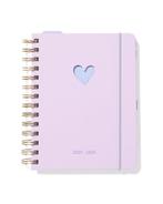 HEMA Schoolagenda 25-26 18.4x14.2cm karton hartjes, Diversen, Verzenden, Nieuw