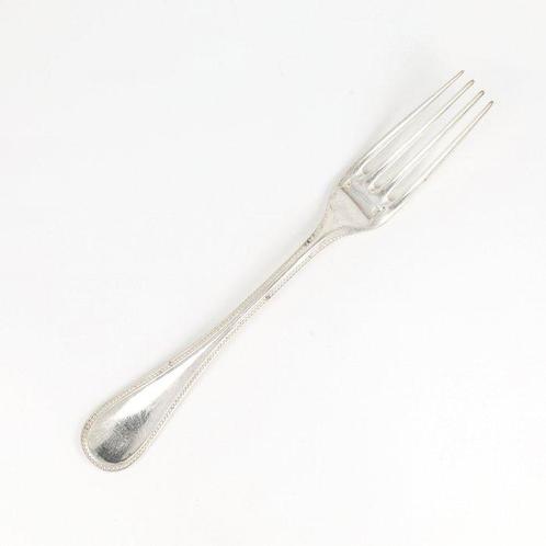 Christofle, model Perles Dinervork, Dinermes & Dinerlepel, Antiek en Kunst, Antiek | Meubels | Tafels