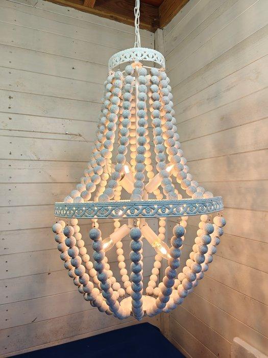 Onbekend - Een extreem groot ketting hanglamp - Lamp - Staal, Antiek en Kunst, Kunst | Designobjecten