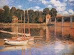 Kunstdruk Claude Monet - Il ponte di Argenteuil 80x60cm, Huis en Inrichting, Woonaccessoires | Schilderijen, Tekeningen en Foto's