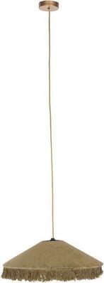 Tweedekans | QAZQA franje - Art Deco Hanglamp met kap - 1, Huis en Inrichting, Lampen | Hanglampen, Ophalen of Verzenden, Zo goed als nieuw