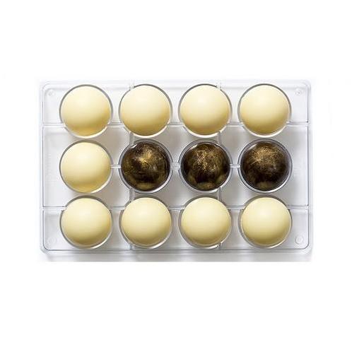 Chocolade Holvorm Halve Bol (12x) Ø50 mm, Hobby en Vrije tijd, Taarten en Cupcakes maken, Nieuw, Verzenden