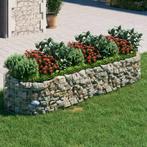 vidaXL Gabion plantenbak verhoogd 300x100x50 cm, 100 cm of meer, Verzenden, Nieuw, Metaal