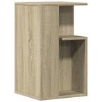 vidaXL Bijzettafel 35x35x60 cm bewerkt hout sonoma, Verzenden, Nieuw, Overige houtsoorten, 50 tot 100 cm