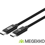 Conceptronic ETTA03B20 USB-kabel 2 m USB 2.0 USB C Zwart, Verzenden, Nieuw