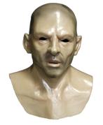 Man masker (kaal hoofd) met borststuk, Nieuw, Verzenden