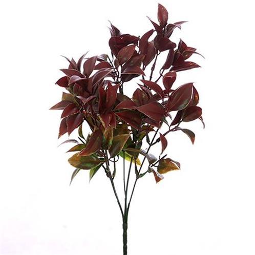 RUSCUS BUSH RED/GREEN 33 cm.  corsagevuller, Huis en Inrichting, Woonaccessoires | Kunstplanten en Kunstbloemen, Nieuw, Ophalen of Verzenden