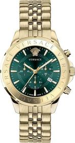 Versace VEV600619 Chrono Signature heren horloge goud 44 mm, Overige merken, Staal, Verzenden, Polshorloge