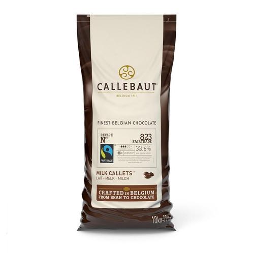 Callebaut Chocolade Callets Fairtrade Melk 10 kg (823), Hobby en Vrije tijd, Taarten en Cupcakes maken, Nieuw, Verzenden