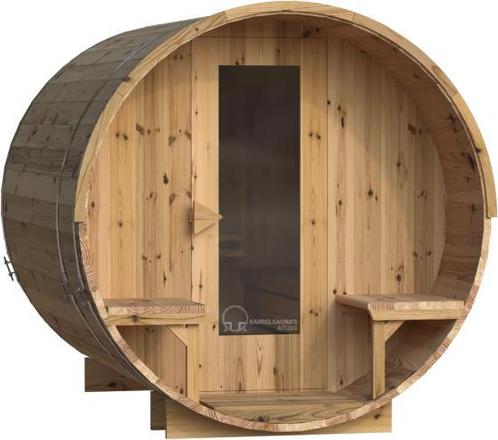 barrelsaunas, saunabarrel, buitensauna, saunaton, Sport en Fitness, Sauna, Fins of Traditioneel, Complete sauna, Nieuw, Ophalen of Verzenden