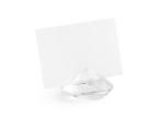 Tafelkaarthouder Doorzichtig Diamant 4cm 10st, Verzenden, Nieuw