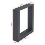 Stalen onderstel Makers set van 2 tafelpoot 43x40 cm zwart [, Verzenden, Nieuw