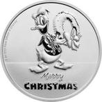 Niue. 2 Dollars 2022 Disney - Donald Duck - Merry Christmas,