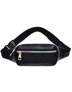 Klein Hoogglans Lak Heuptasje Zwart Rechthoek Fanny Pack Twe, Ophalen of Verzenden, Nieuw, Zwart, Overige typen