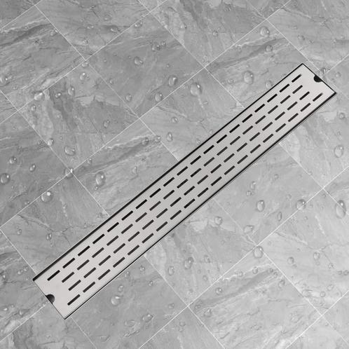 vidaXL Doucheafvoer rechthoekig 830 x 140 mm RVS, Doe-het-zelf en Verbouw, Sanitair, Nieuw, Verzenden
