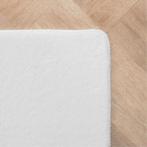 Rond Wasbaar Vloerkleed | Joy | Uni | Wit | 200x200 cm, Huis en Inrichting, Stoffering | Tapijten en Kleden, Verzenden, Nieuw