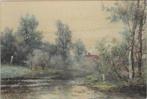 Johannes Pieter Wisselingh (1812-1899) - Landschap met, Antiek en Kunst