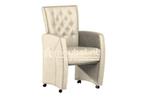 Eetkamerstoel Carina - eetkamerstoelen - Creme, Huis en Inrichting, Stoelen, Nieuw, Stof