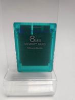 8mb Blauw Transparant Memorycard Playstation 2, Ophalen of Verzenden, Zo goed als nieuw