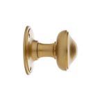 Vaste ronde deurknop 80mm in messing getrommeld - voor bi..., Ophalen of Verzenden, Nieuw, Koper of Messing, Overige typen