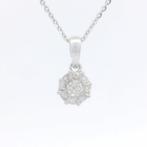 Ketting met hanger - 18 karaat Witgoud - 0.27ct. tw. Diamant