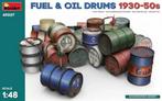 MiniArt - 1/48 FUEL en OIL DRUMS 1930-50S (?/23) *, Nieuw, Overige merken, Analoog, Gelijkstroom of Wisselstroom