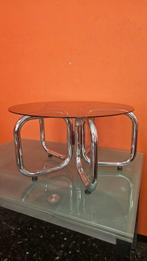 Tafel - gechromeerd staal - salontafel