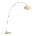 Japandi booglamp beige met kap - Bida, Huis en Inrichting, Lampen | Vloerlampen, Nieuw, Overige materialen, Japandi, 150 tot 200 cm