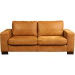 Leren bank Enjoy - 2,5 zits - Kenia Cognac (cognac) - Poten, Huis en Inrichting, Banken | Bankstellen, Nieuw, Ophalen of Verzenden