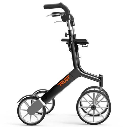 TrustCare lets go out lichtgewicht rollator - Zwart, Diversen, Rollators, Ophalen of Verzenden