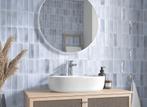 Wandtegel Arcadia Sky Sartoria Cifre Blue Blauw Glans 6,5x26, Nieuw, 20 tot 40 cm, 10 m² of meer, Wandtegels