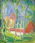 Émile Lahner (1893-1980) - Maison dans un paysage, Antiek en Kunst, Kunst | Schilderijen | Klassiek