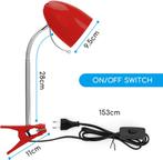 Tafellamp - Bureaulamp - Leeslamp - Rood - Aigostar, Verzenden, Nieuw