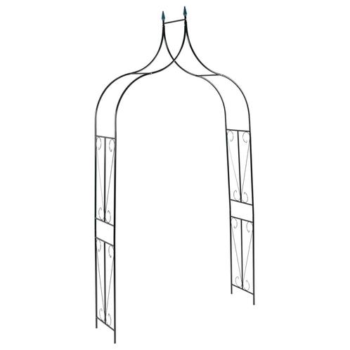 vidaXL Tuinboog 120x38x258 cm ijzer donkergroen, Tuin en Terras, Palen, Balken en Planken, Nieuw, Verzenden