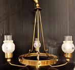 stile art déco, 100 cm - Plafondlamp - Messing, Antiek en Kunst, Curiosa en Brocante