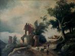P. Heiner (XX), N. J.H. Koekkoek - Romantische ruïne, Antiek en Kunst, Kunst | Schilderijen | Klassiek