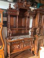 Settle (zitbank met hoge leuning) - Hout, Marmer