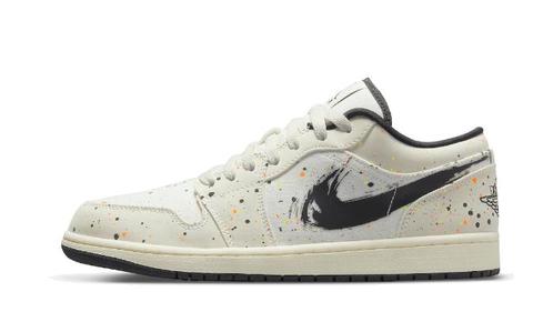 Air Jordan 1 Low SE Brushstroke - maat 47.5 (Sneakers), Kleding | Dames, Schoenen, Sneakers of Gympen, Nieuw, Verzenden