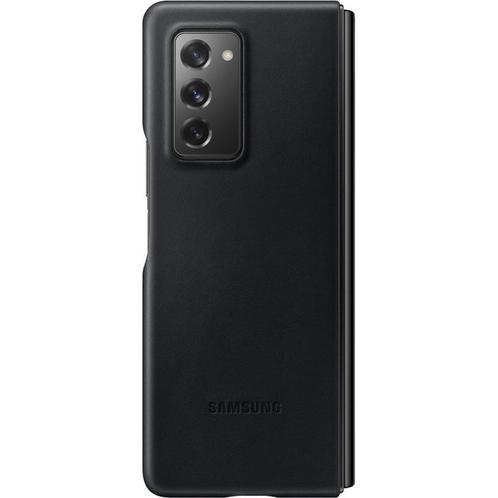 Samsung leather Hoesje - Samsung Galaxy Fold 2 - Zwart, Hobby en Vrije tijd, Overige Hobby en Vrije tijd, Zo goed als nieuw, Ophalen of Verzenden