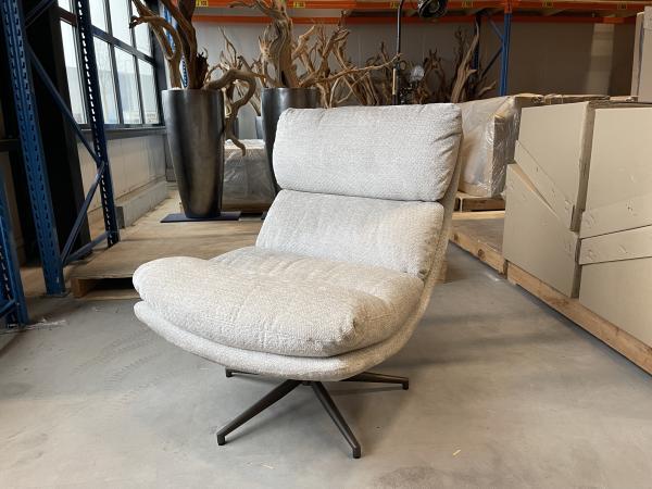 Veiling - Fauteuil Comfy - Draaibaar - Stof - Natural - Beig, Huis en Inrichting, Fauteuils