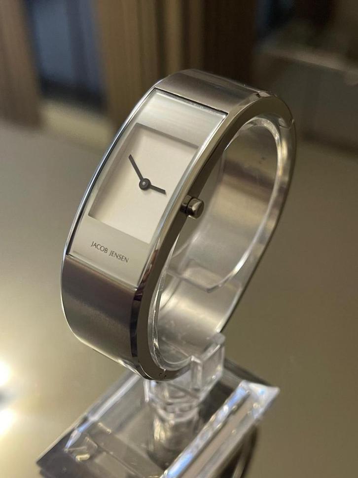 Jacob Jensen Eclips Design armbandhorloge, Sieraden, Tassen en Uiterlijk, Horloges | Dames, Staal, Zo goed als nieuw, Staal, Polshorloge