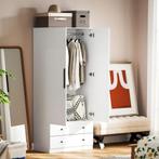 TRUUSK Multifunctionele Kledingkast 2-Deurs - Met Kledingsta, Huis en Inrichting, Kasten | Dressoirs, Verzenden, Nieuw