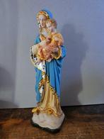 Hoogte 30.5 Cm Antiek Circa 1880,S Fijn Handgeverft Madonna