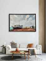 École méditerranéenne (XX) - Après la marée, Antiek en Kunst, Kunst | Schilderijen | Klassiek