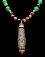 Tijgeroog, Smaragd - Nectar Dzi - Magnet voor rijkdom -